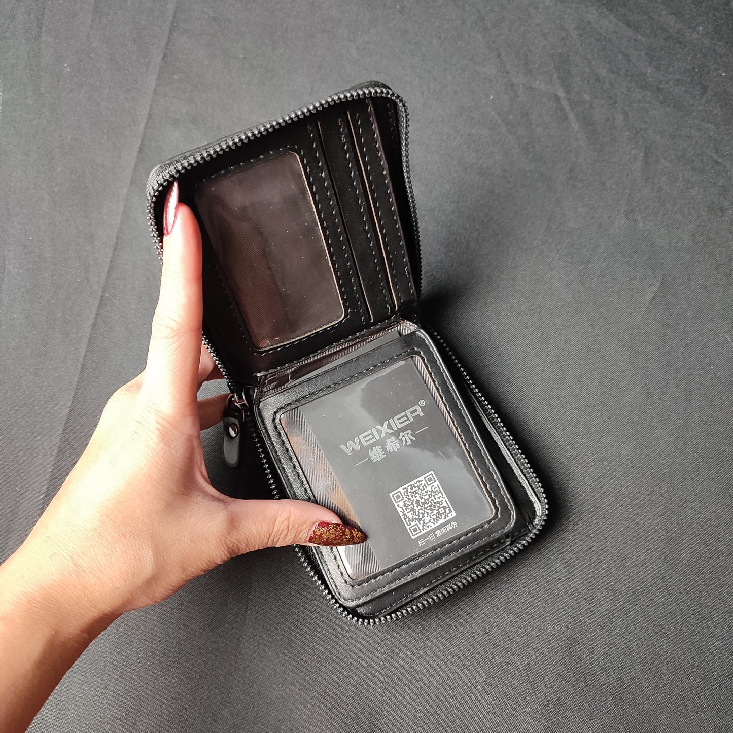 (PDCMKJ)High Quality Pu Leather Zipper Wallet For Men