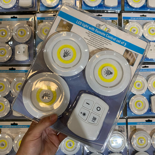 Led Light With Remote Control Set of 3 Emergency Light