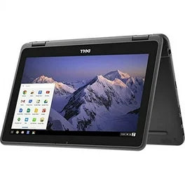 Pre-loved Chromebook Dell P28T Touch Screen Laptop with Charger - (4GB RAM 16GB/32GB ROM)