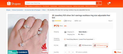 3in1 Jewelry Set for Women