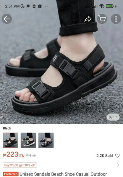 ?(XWKRR)Outdoor Casual Beach Sandals Shoes Men / Women Sandals Shoes - Size: 41