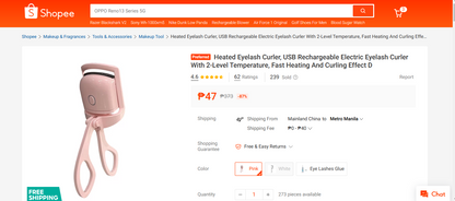 Electric Eyelash Curler HX-708