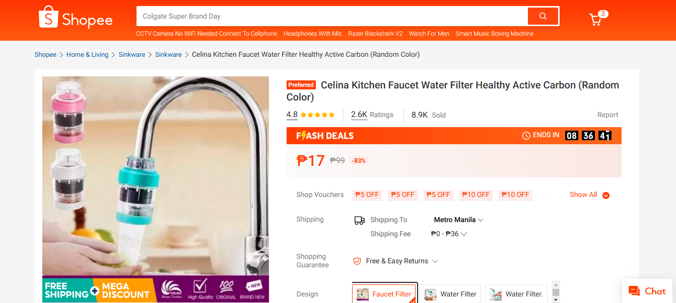 Kitchen Faucet Filter Medical Stone Water Purifier