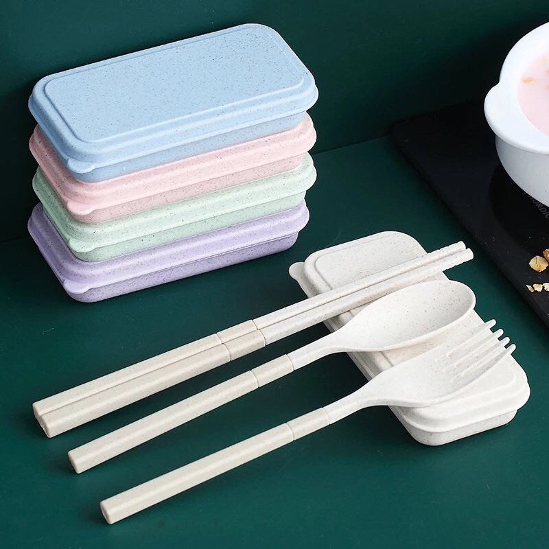 Reusable Collapsible Cutlery Set Travel Kit
