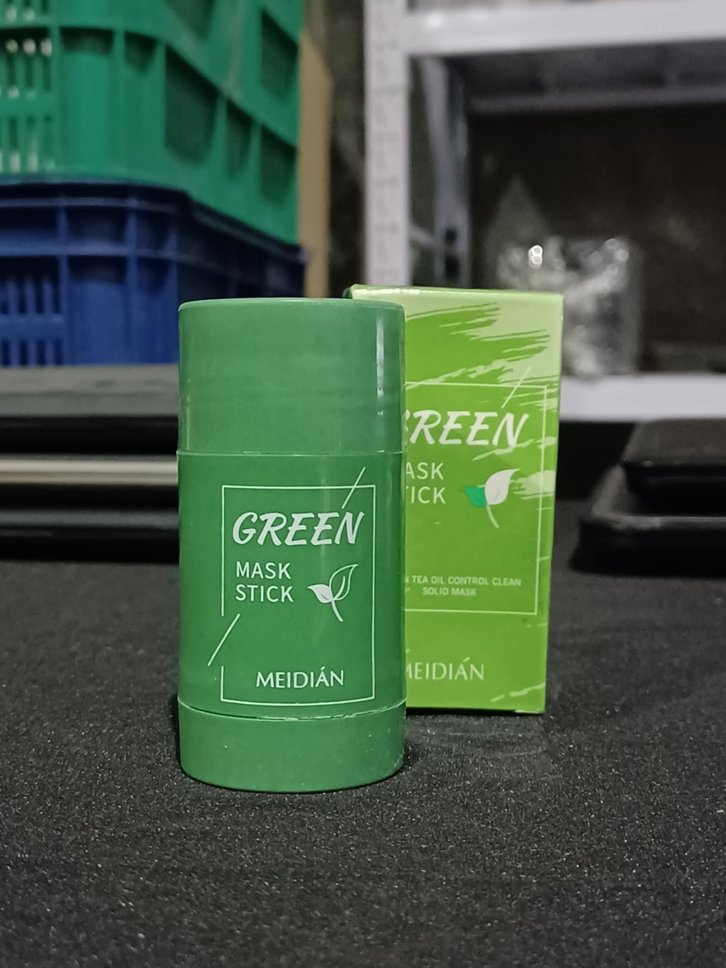 Meidian Green Mask Stick - Green Tea Oil Control Clean Solid Mask (40g)