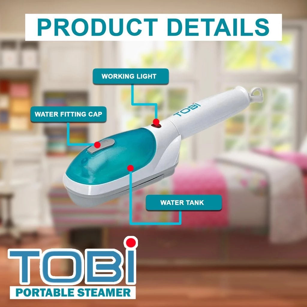 TOBI Portable Handheld Travel Steamer Iron
