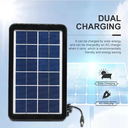 [A1-717] GD-8017s Solar Lighting System Digital Kit - 3 Bulbs Built-in Rechargeable Lithium Battery