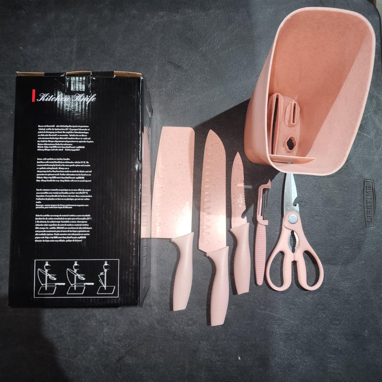 [ZH760] Oliron 5 pieces Non-Stick Kitchen Knife Set