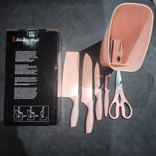 [ZH760] Oliron 5 pieces Non-Stick Kitchen Knife Set