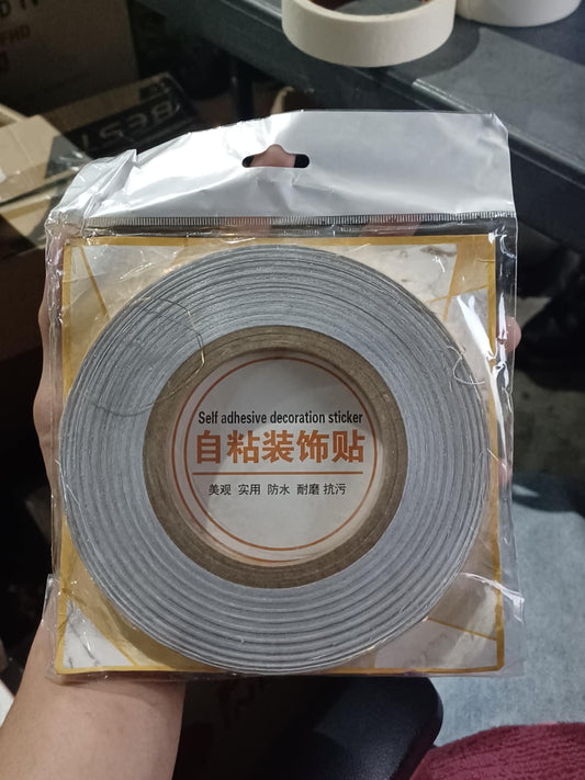 Self Adhesive Decoration Sticker Mildewproof Tile Tape Decor (1cm x 50cm) - Gold