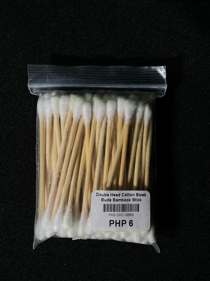 Doube Head Cotton Swab Buds Bambook Stick