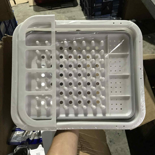 [A1-1010] Folding Drainer Basket Kitchen Utensil Organizer