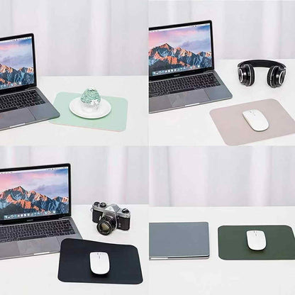 Leather Mouse Pad Anti-slip Plain Color