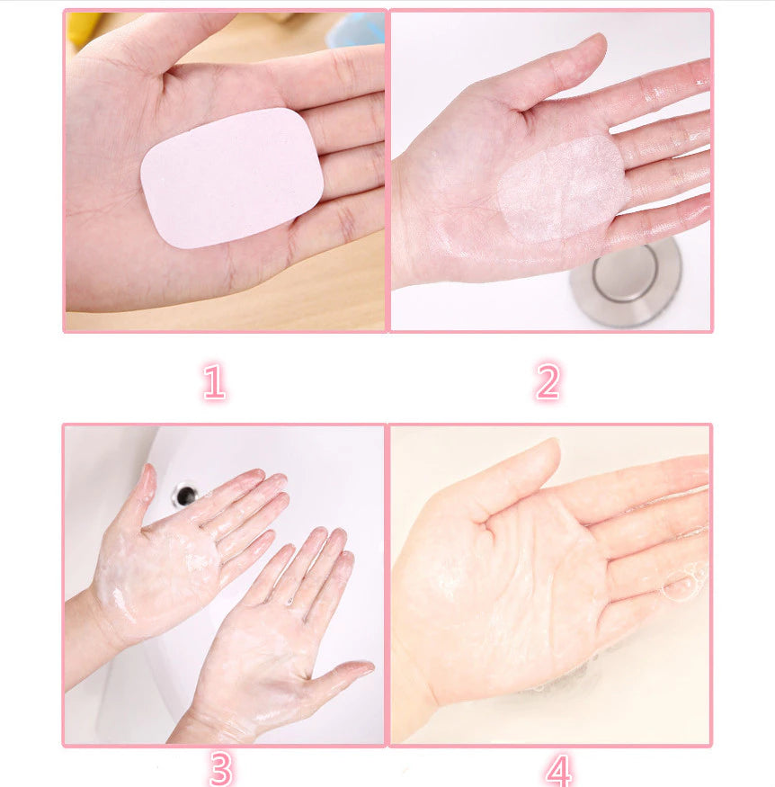 Travel Washing Hand Soap Paper Mini Soap