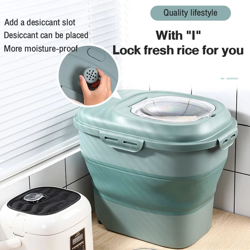 Foldable Rice Storage Box (up to 25kg of Rice)