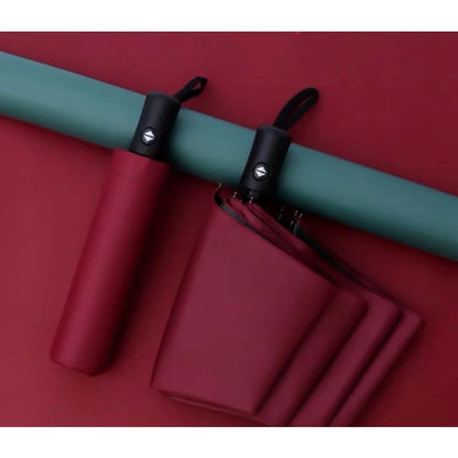 [A1-1329] 8-rib Automatic Plain Umbrella with Button