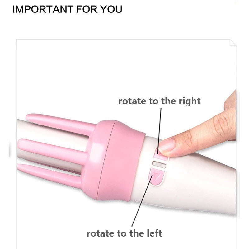 [A1-913] Vivido & Vogua Pink Hair Curler Iron 45W MH-022B