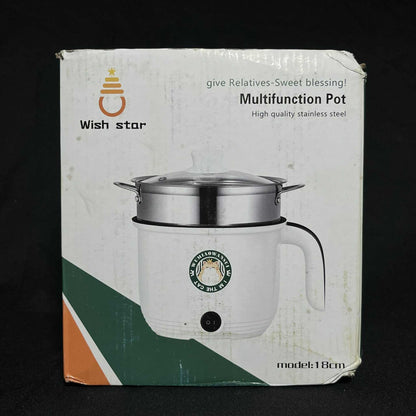 Wish Star Multifunctional Pot Mini Rice Cooker with Steamer 18cm