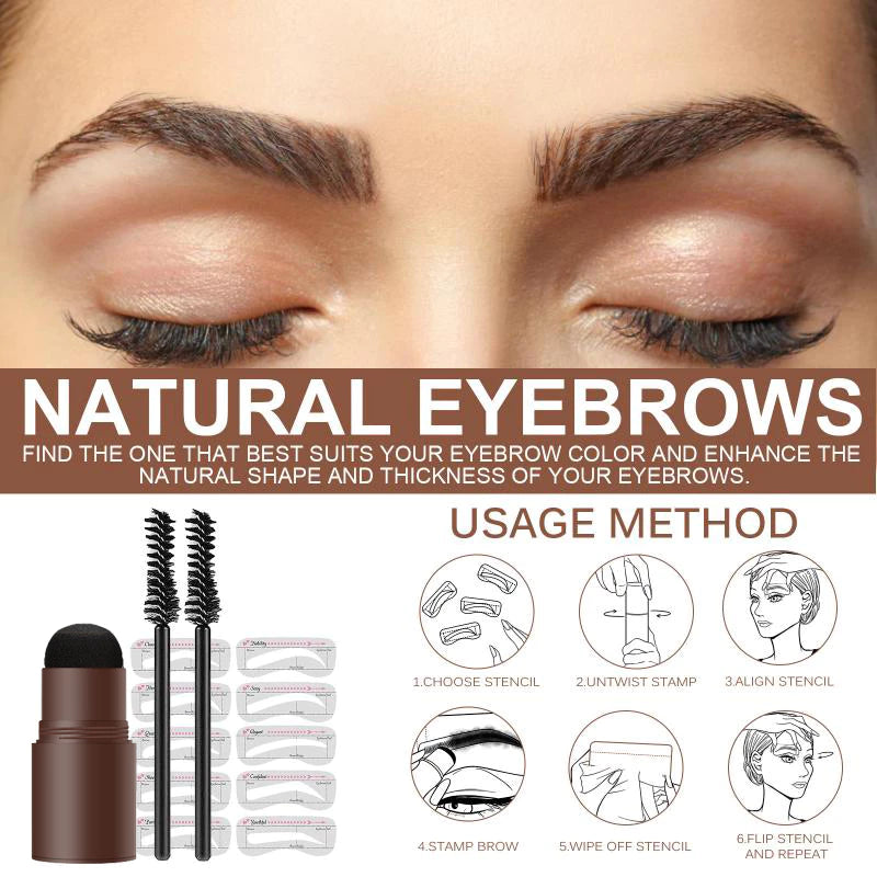 Blackswan Eyebrow Stamp Eyebrow Styling Kit (Light Brown)
