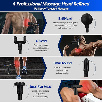 [A1-1310] Massage Gun Four Specialty Massage Heads 25w