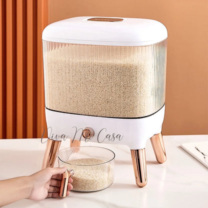 [A1-073] Fashion Press Rice Bucket Aesthetic Food Storage Container