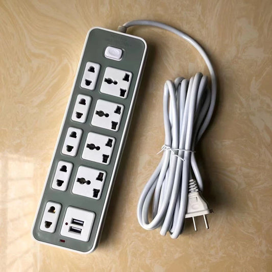 [A1-457] 2m Socket Extension (9 Socket - 2 USB) 250v