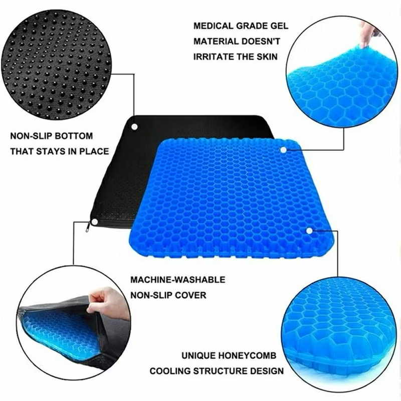 [A1-1492] Egg Gel Seat Cushion Cool Honeycomb Pad