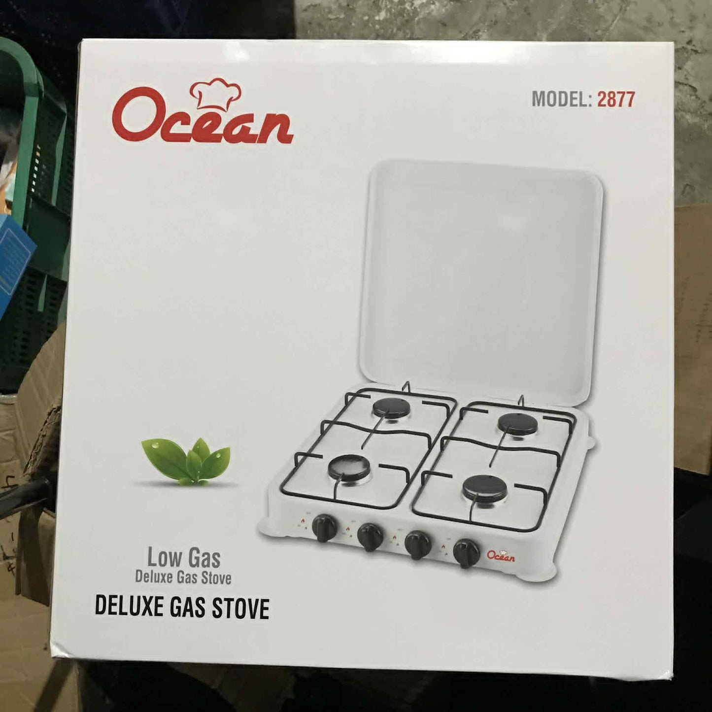 [A1-1166] Ocean Low Gas Deluxe Gas Stove (4-plated) 2877