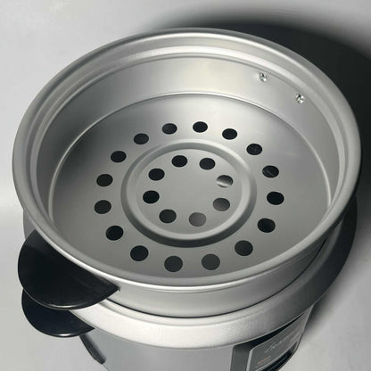 Rabbit Rice Cooker 1.2 liters Silver body Glass Lid w/ Steamer RRC 1.2L G