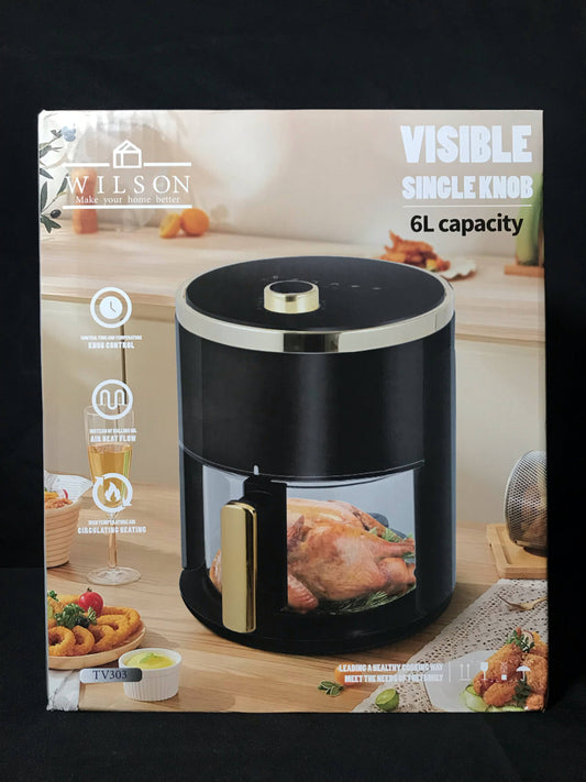 [TV303] Wilson Visible Single Knob Air Fryer 6L Capacity