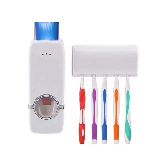 Hi-well Toothpaste Dispenser with Toothbrush Dispenser Set JD-105