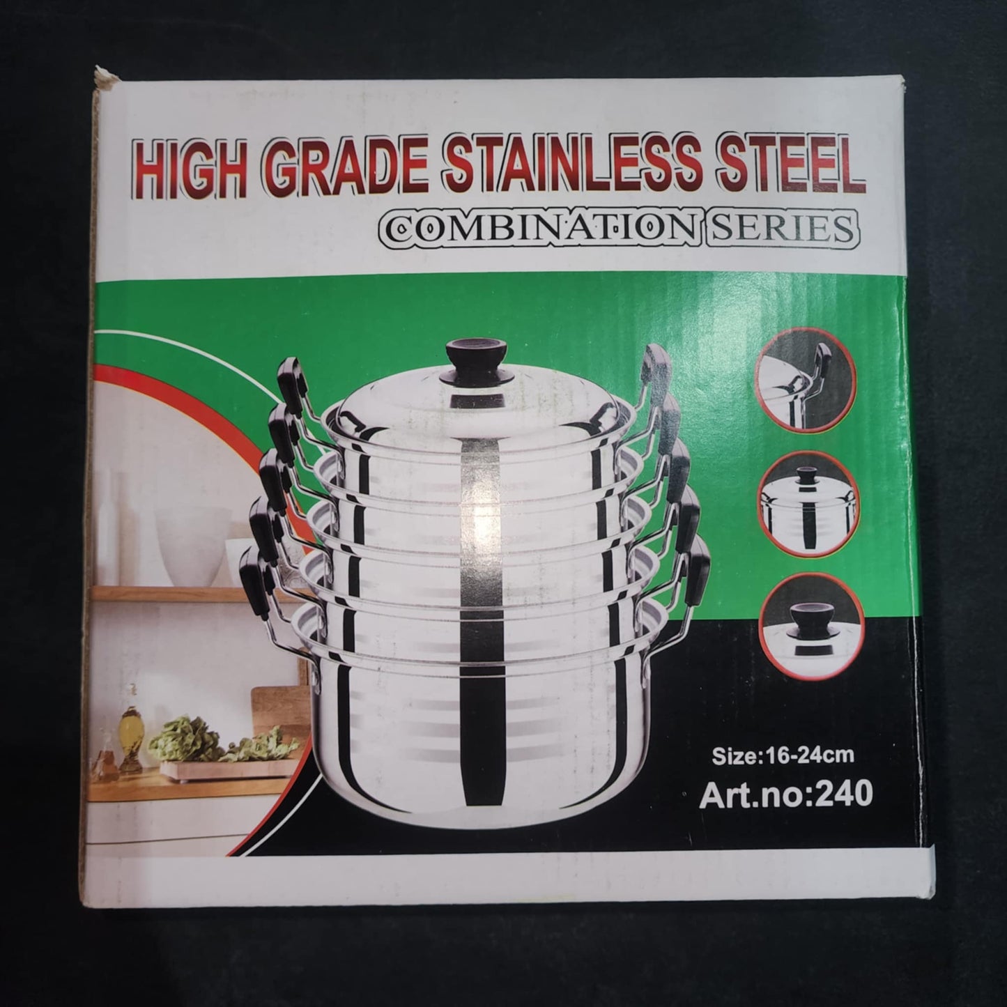 [ZH981-1] High Grade Stainless Steel Caserole Set