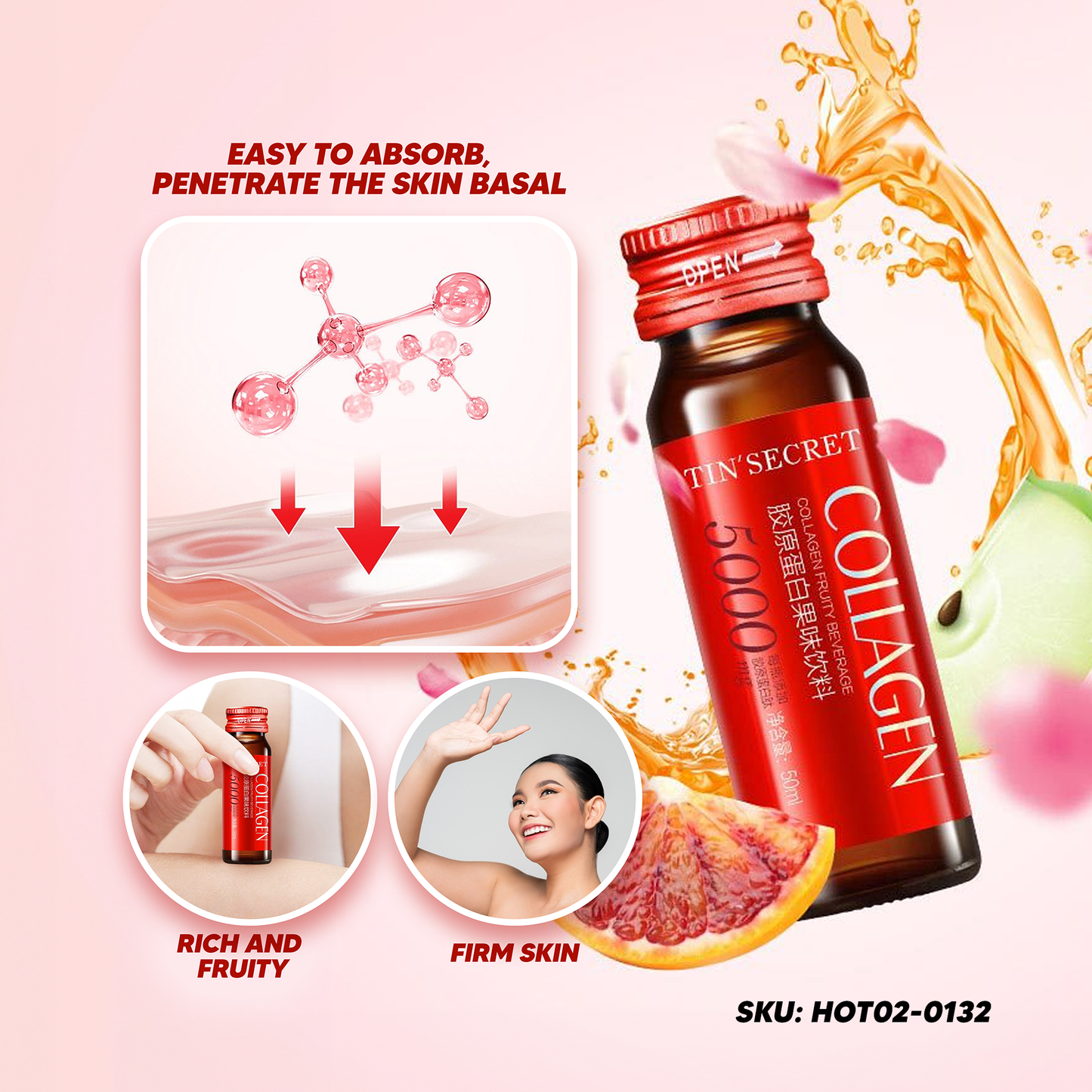 Tin' Secret Collagen Fruity Beverage