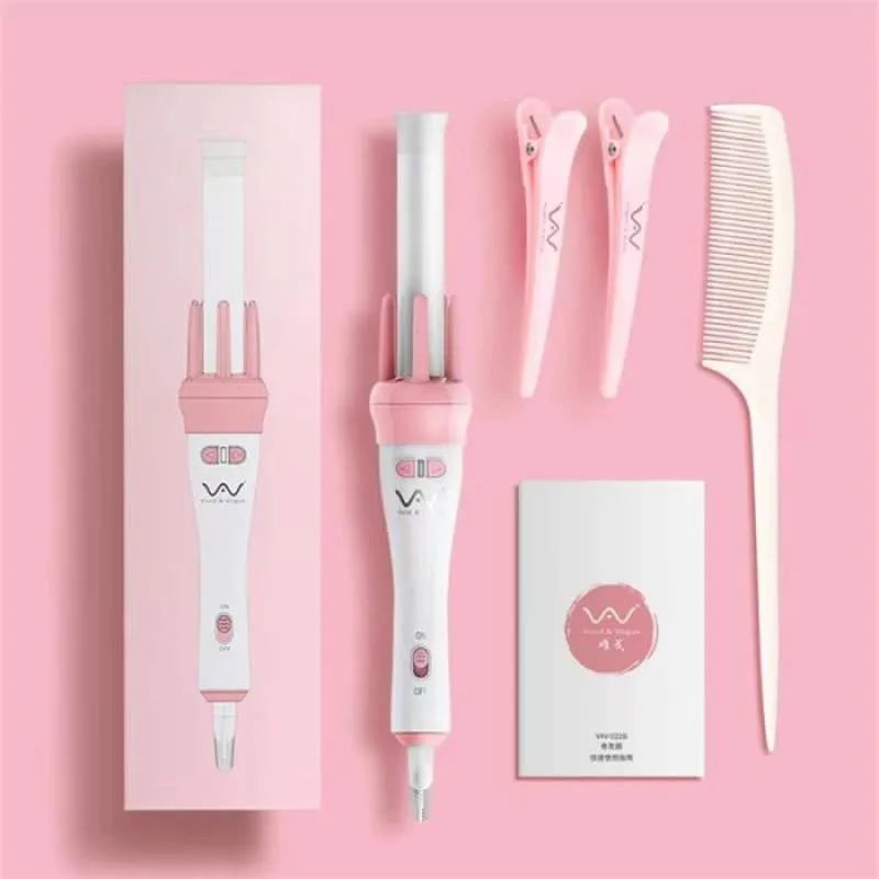 [A1-913] Vivido & Vogua Pink Hair Curler Iron 45W MH-022B