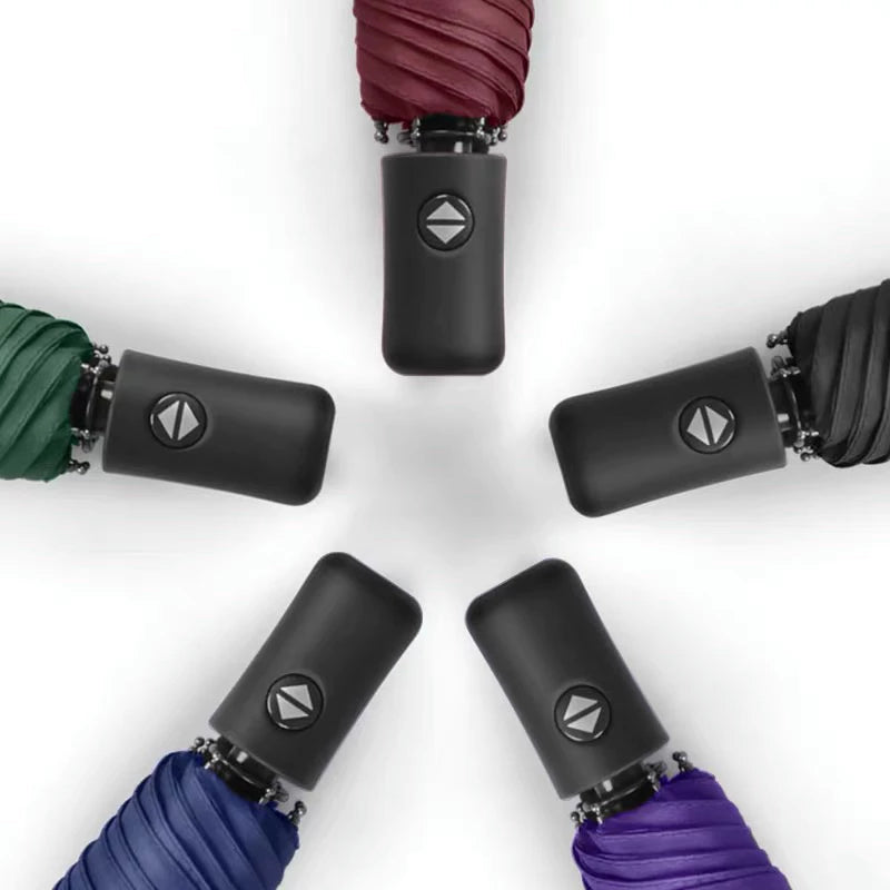 [A1-1329] 8-rib Automatic Plain Umbrella with Button
