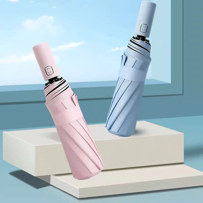 [A1-1380] 10-rib Gradient Automatic Umbrella with Button