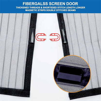 [A1-061] Magic Mesh Magnetic Door Net Curtain - Size: 90 x 210cm