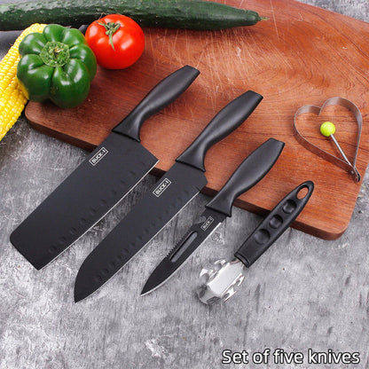 [A1-049] Buck-I Knife Alloy Steel Black Knife 5pcs Set T655
