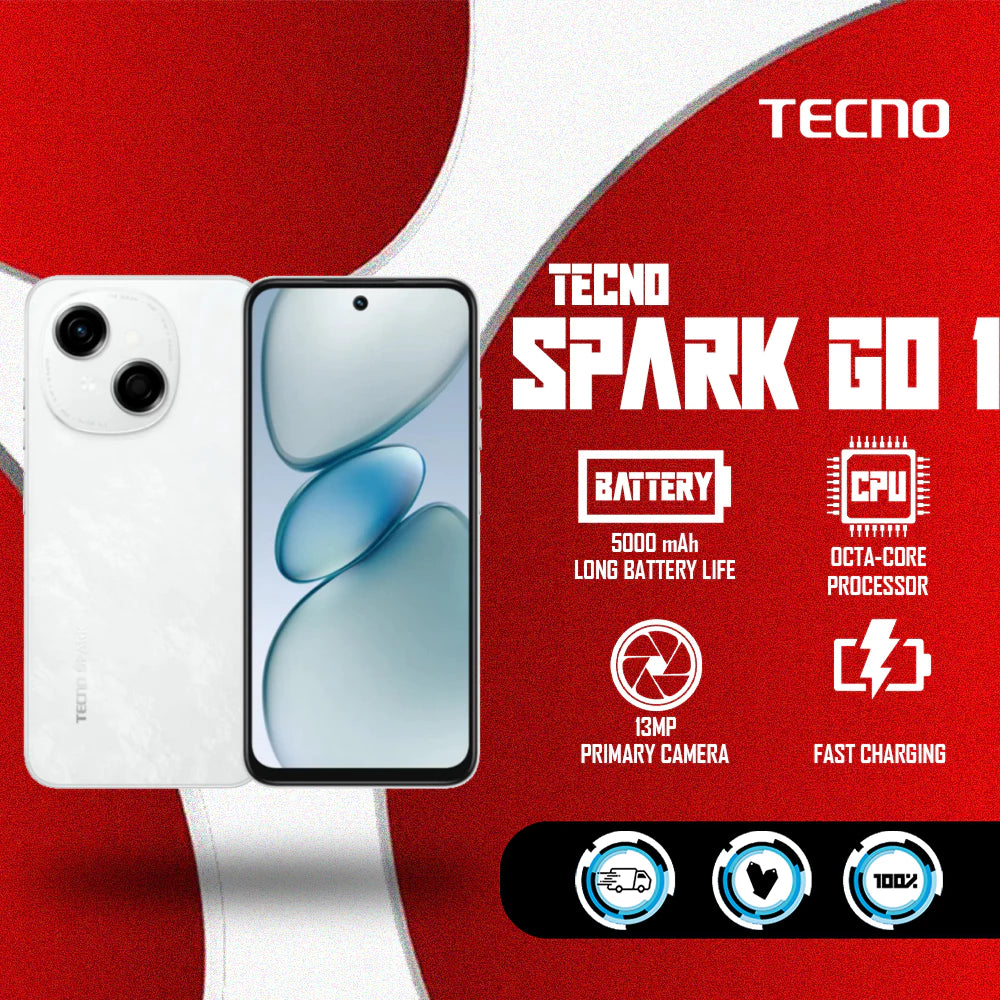 Tecno Spark Go 1  4.5G Network 120Hz 6.67" Smooth Display