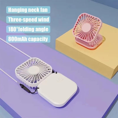Holding Fan Mini Portable Hanging Neck Fan (Assorted Color)