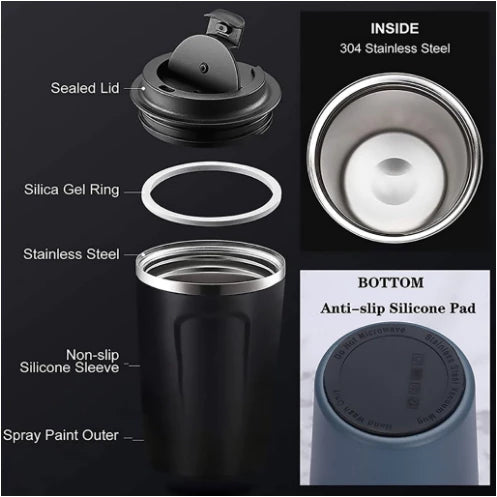 [A1-427] Vacuum Cup Stainless Steel Vacuum Flask BYS House