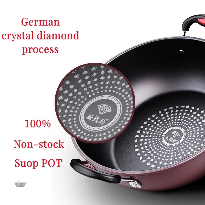 [ZH1916] Non-Stick Diamond Caserole with Lid