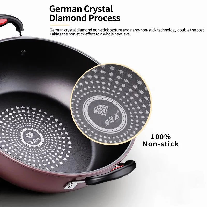 [ZH1916] Non-Stick Diamond Caserole with Lid