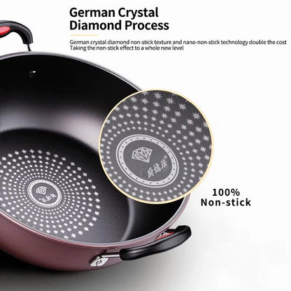 [ZH1916] Non-Stick Diamond Caserole with Lid