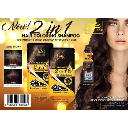 ??Well Hair Coloring Shampoo