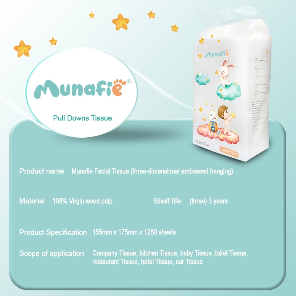 [MNFT-08] LZ-003 Munafie Pull Downs Tissue - 4 Layers / 1280 Sheets