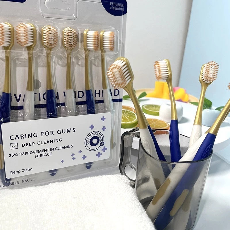 [A1-1280] Efficient Healthy 6pcs Toothbrush