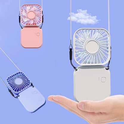 Holding Fan Mini Portable Hanging Neck Fan (Assorted Color)