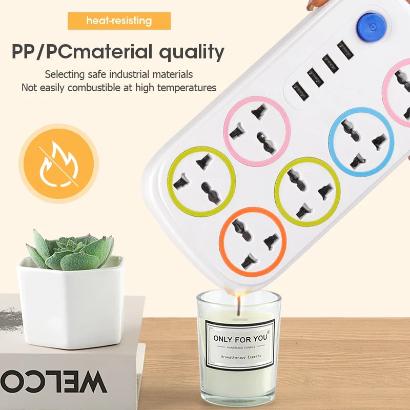 [A1-408] Socket Extension Colorful Series 2300w B16U