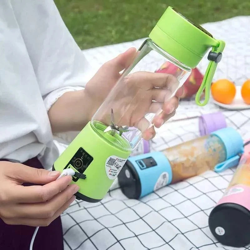 [A1-076] HM-03 Portable and Rechargeable Battery Juice Blender - 380ml